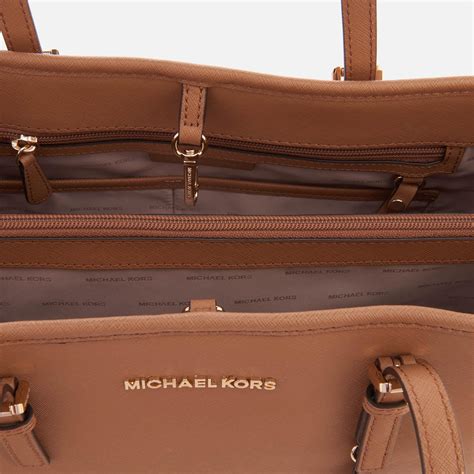 michael michael kors jet set large east west tote grey|michael kors saffiano jet set.